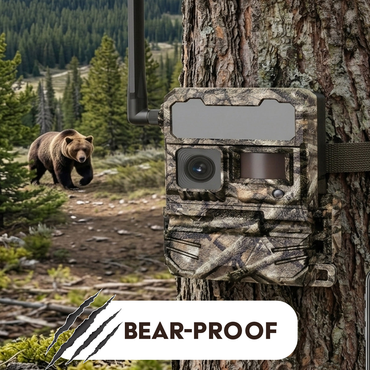 Yellowstone Y2 4G-LTE Cellular Trail Camera (6-Pack) Bundle with Accessories