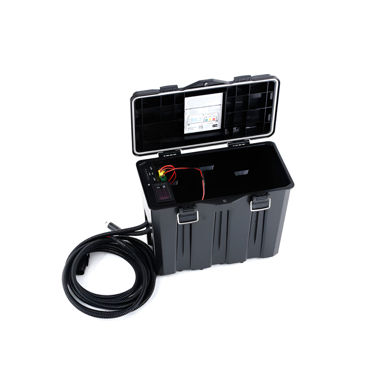 Spartan Corrosion-resistant 12V SLA Battery Box with Output/Solar Dual Cable (Open Box)
