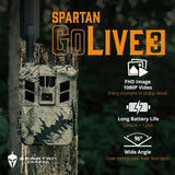 Spartan GoLive3 4G/LTE Multi-Carrier Trail Camera (Areus Camo) with Accs. Bundle