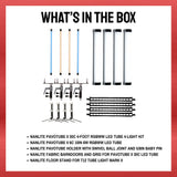 Nanlite PavoTube II 30C 4' LED Tube 4 Light Kit and Accessories Bundle