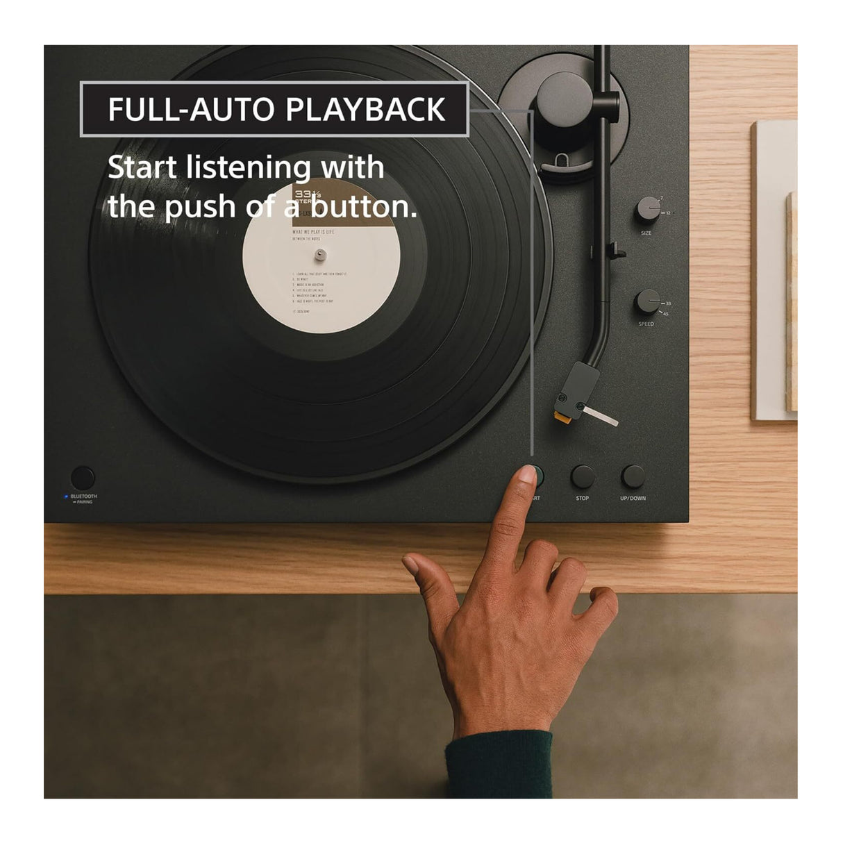 Sony PS-LX5BT Full Auto Premium Wireless Bluetooth Turntable (2026 Model)