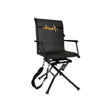 MUDDY Outdoors Swivel Ground Seat with Adjustable Legs 360 Degree Hunting Chair