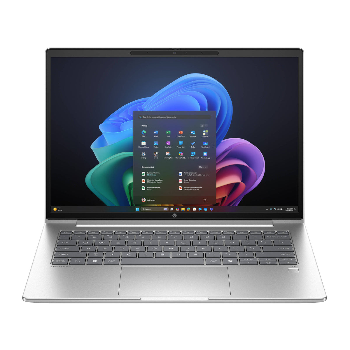 HP ProBook 4 G1q 14-In Copilot+ WUXGA Snapdragon X 16GB 512GB W11 Pro (Silver) (Open Box)