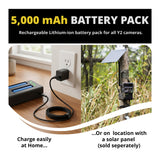 Yellowstone Y2 Trail Camera Bundle with Battery, Solar Panel, Card Reader, and Accessories (2-Pack)