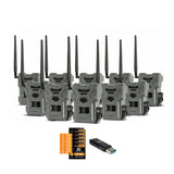 Spypoint Flex Dark GPS Cellular Trail Camera (10-Pack) Bundle