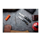 Knives of Alaska Alpha Wolf D2 Skinning and Cub Bear Caping Knife Suregrip Combo