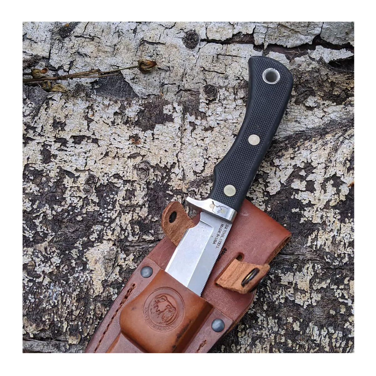 Knives Of Alaska 9.5-Inch Magnum Alaskan SureGrip Hunting Knife (Black) (Open Box)