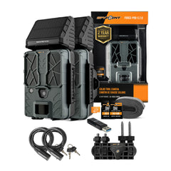 Spypoint FORCE-PRO-S 2.0 Trail Camera (2-Pack) Bundle with Accessories