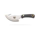 Knives of Alaska Light Hunter D2 Tool Steel Blade with Leather Sheath (Black)