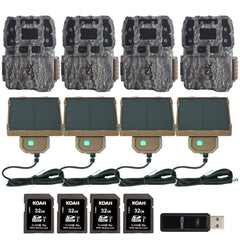 Browning Strike Force Pro 26MP Trail Camera (4 Pack) Bundle with Accessories