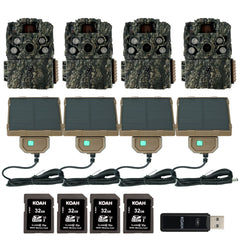 Browning Trail Camera Strike Force FHDR 40MP (4-Pack) with Accessories Bundle