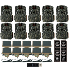 Browning Trail Camera Strike Force FHDR 40MP (10-Pack) with Accessories Bundle