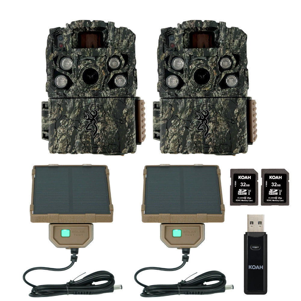 Browning Trail Camera Strike Force FHDR 40MP (2-Pack) with Accessories Bundle