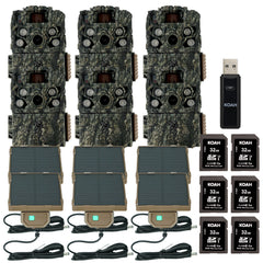 Browning Trail Camera Strike Force FHDR 40MP (6-Pack) with Accessories Bundle
