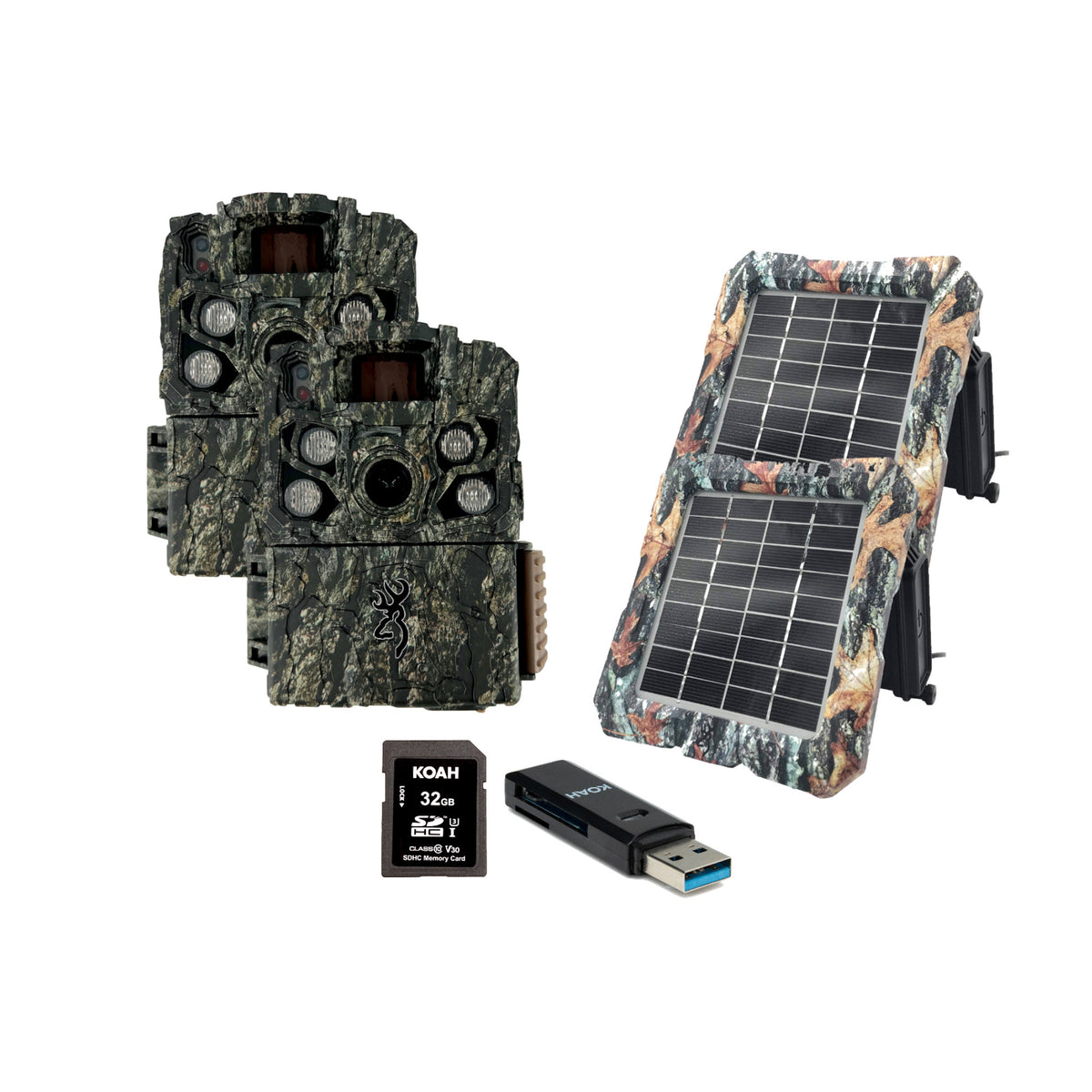 Browning Strike Force FHDR 40MP Trail Camera (2 Pack) Bundle with Accessories
