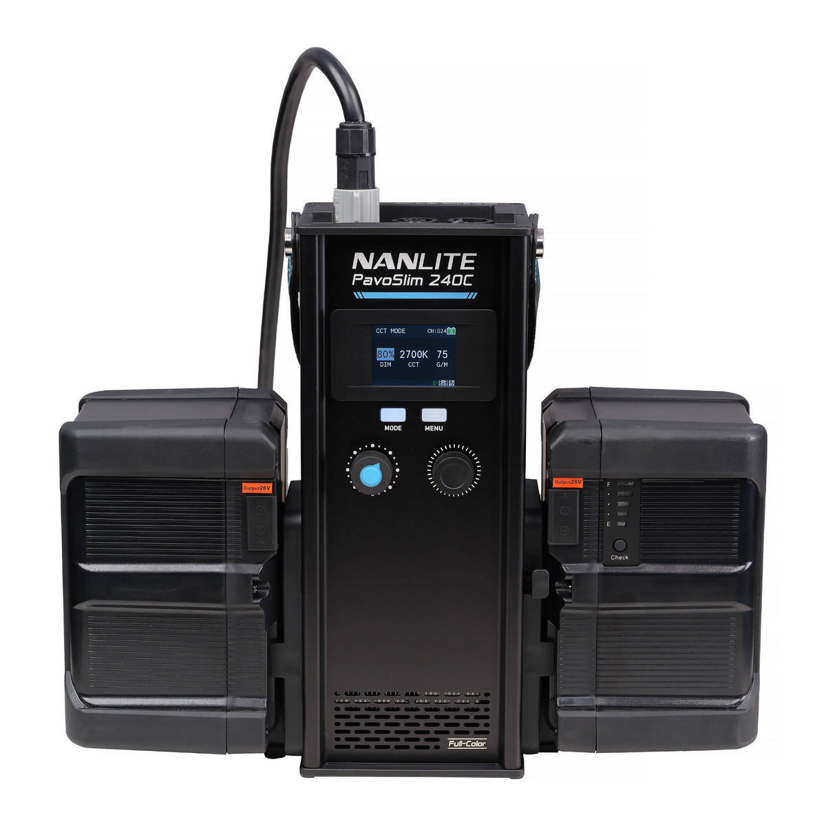 Nanlite PavoSlim 240C RGBWW LED Panel with Softbox, Eggcrate and LumenRadio CRMX