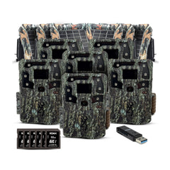 Browning Trail Cameras Strike Force Pro X Trail Camera Bundle (6-Pack, Camo)