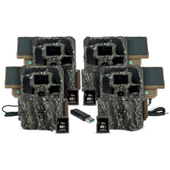 Browning Dark Ops Pro X 1080 Trail Camera (4-Pack) with Accessories Bundle