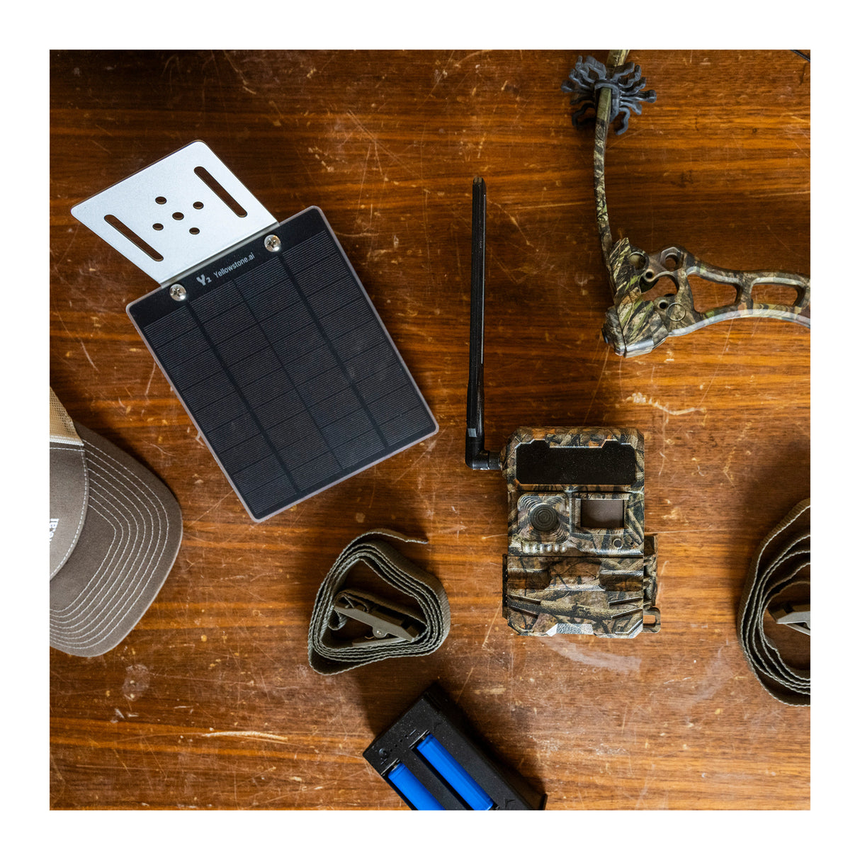 Yellowstone Y2 Black Wide Lens Bundle with Batteries, Solar Panels, and Accessories (2-Pack)