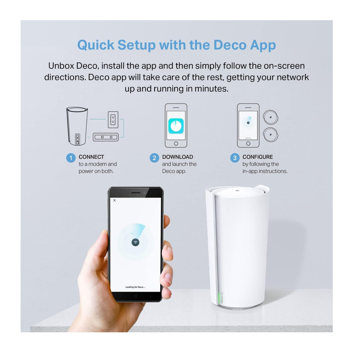 TP-Link Deco XE200 Pro AXE11000 Wireless Multi-Gig Mesh Wi-Fi System (2-Pack) (Open Box)