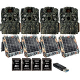 Browning Strike Force FHDR 40MP Trail Camera (4 Pack) Bundle with Accessories