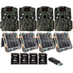 Browning Strike Force FHDR 40MP Trail Camera (4 Pack) Bundle with Accessories