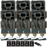 Browning Dark Ops Pro X 1080 Trail Camera (6-Pack) with Accessories Bundle