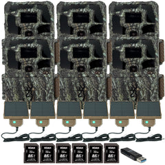 Browning Dark Ops Pro X 1080 Trail Camera (6-Pack) with Accessories Bundle