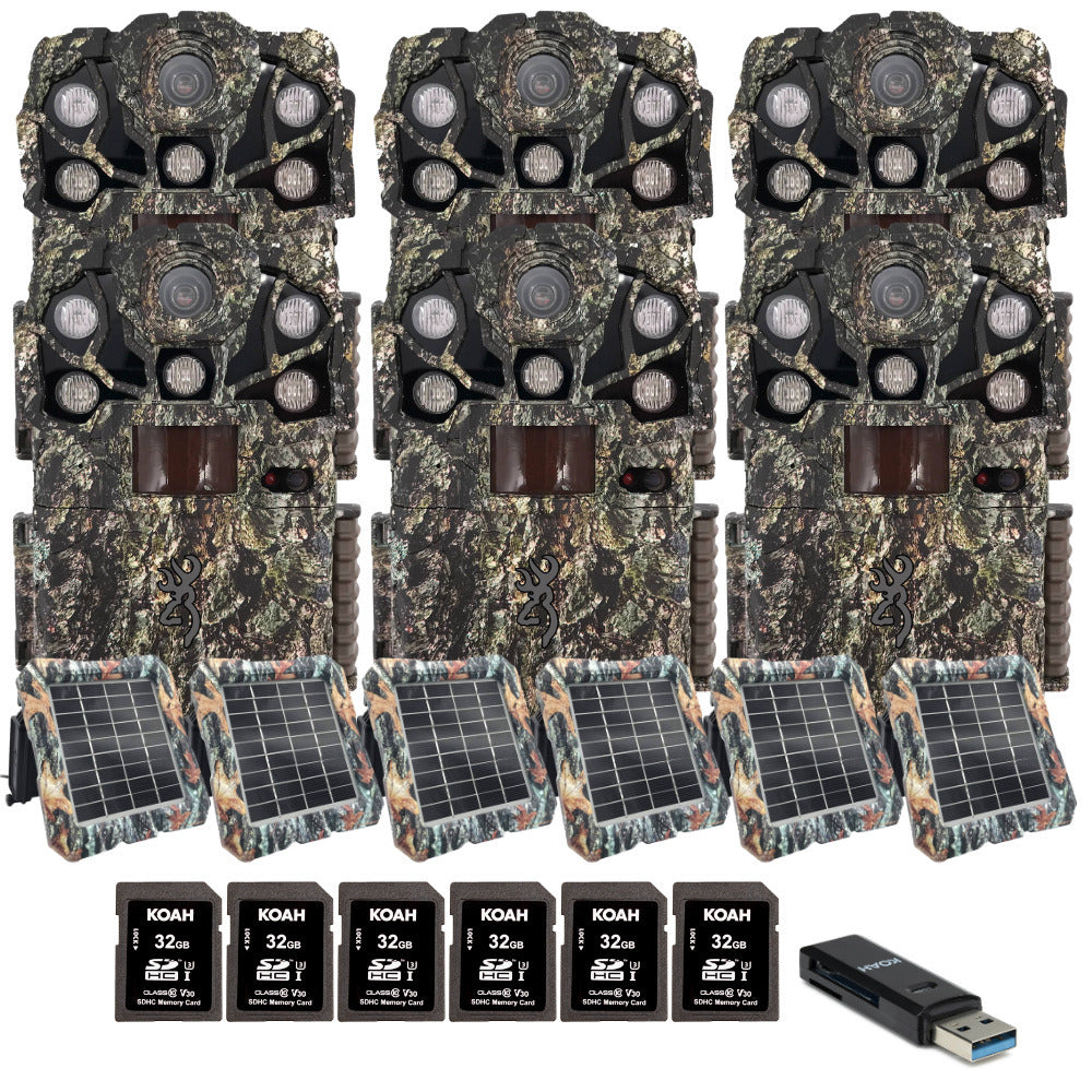 Browning Trail Cameras Recon Force Elite HP5 Ultra (Non-Cellular) 6-Pack Bundle