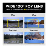 Yellowstone Y2 Black Wide Lens Trail Camera (4-Pack) with Security Box and Accs