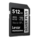 Lexar 512GB Professional SILVER PLUS UHS-I SDXC Memory Card