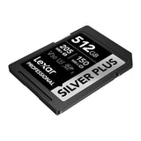 Lexar 512GB Professional SILVER PLUS UHS-I SDXC Memory Card