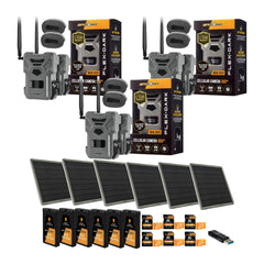 Spypoint FLEX-DARK -Enabled Cellular Trail Camera with Solar Panel and Accs