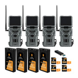 Spypoint FLEX-S DARK Cellular Night Vision Trail Camera (Gray) with Accessories