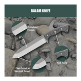 Condor Balam Fixed-blade Rugged Knife with Stainless Steel 9-inch Blade