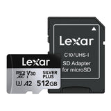 Lexar 512GB Professional Silver Plus Micro SD Card UHS-I
