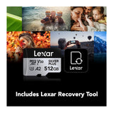 Lexar 512GB Professional Silver Plus Micro SD Card UHS-I