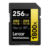 Lexar Professional 1800X 256GB SDXC UHS-II (2-Pack)