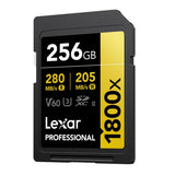 Lexar Professional 1800X 256GB SDXC UHS-II (2-Pack)