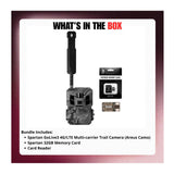 Spartan GoLive3 4G/LTE Multi-carrier Trail Camera (Areus Camo) Bundle