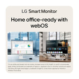 LG 37 Inch 4K UHD Smart Monitor IPS webOS AirPlay 2 Built-In Speaker (White)