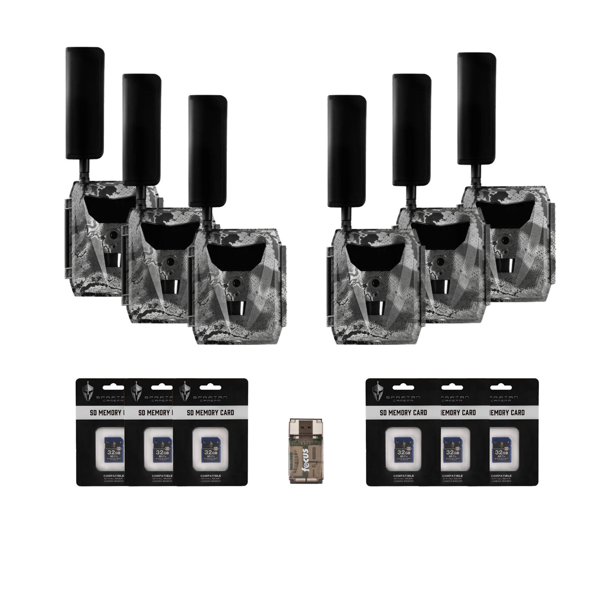 Spartan GoLive 4G/LTE 1080p Trail Camera (Verizon, 6 Pack) Bundle