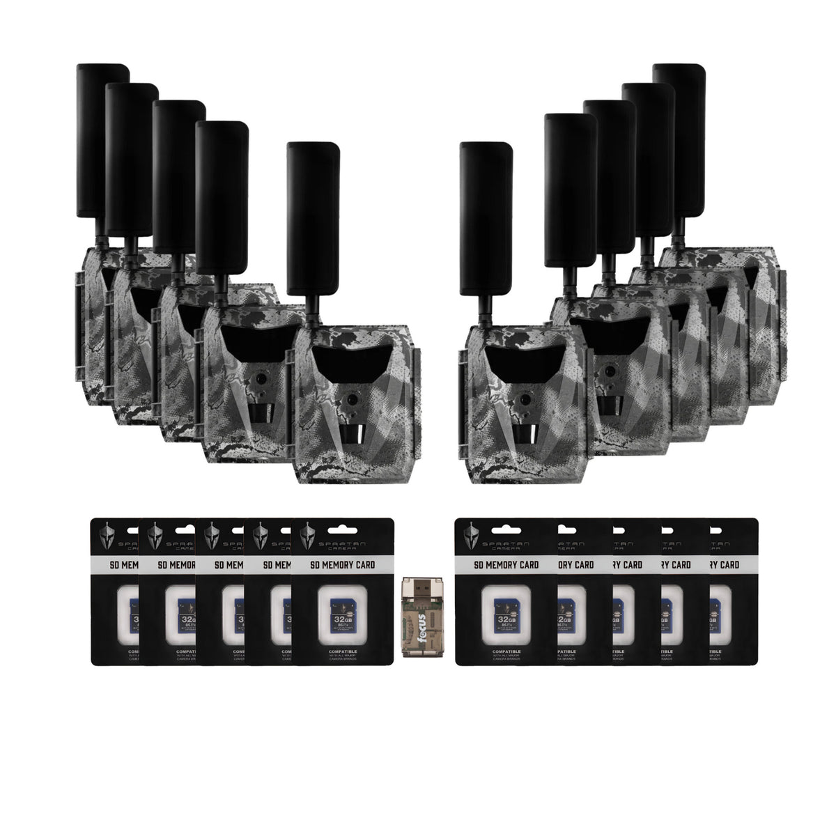 Spartan GoLive 4G/LTE 1080p Trail Camera (Verizon, 10 Pack) Bundle