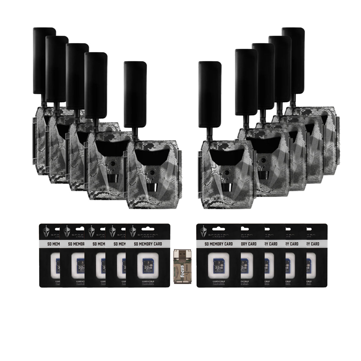Spartan GoLive 4G/LTE 1080p Trail Camera (Verizon, 10 Pack) Bundle