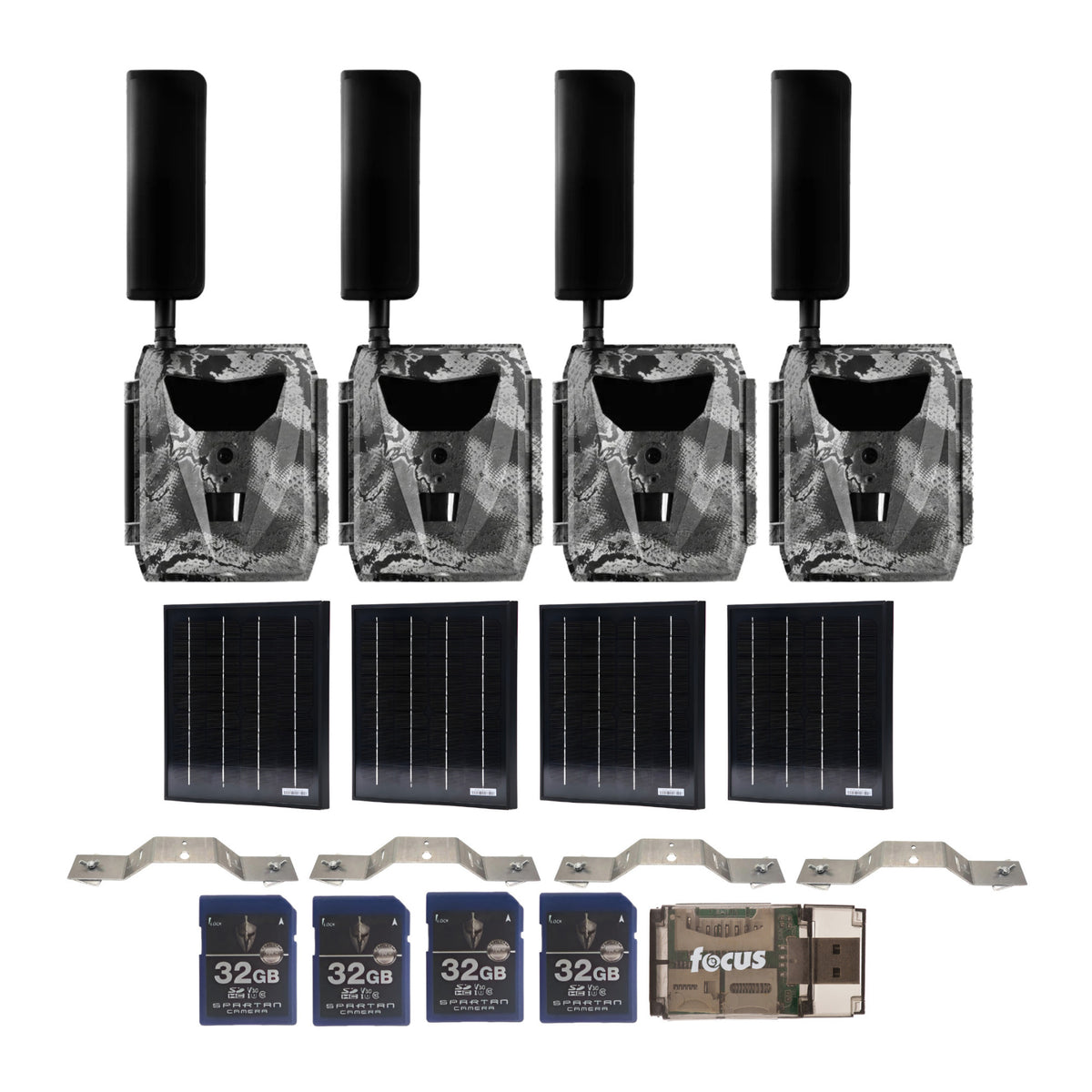 Spartan GoLive 4G/LTE Trail Camera (Spartan Areus) Bundle with Accessories