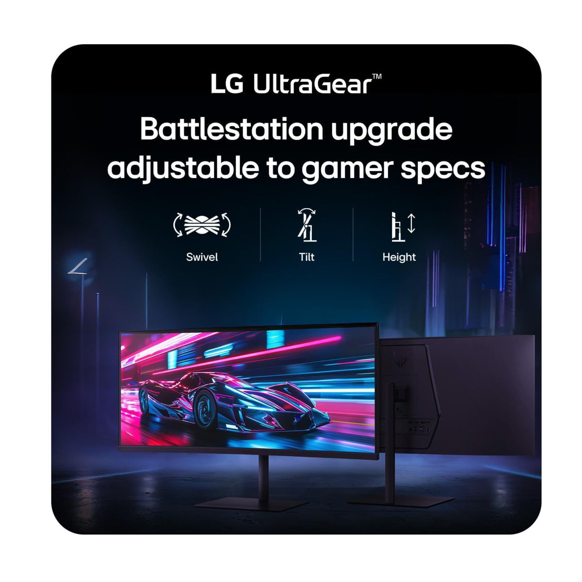 LG 34-Inch UltraGear WQHD 240Hz 1ms FreeSync Premium Curved Gaming Monitor (Open Box)