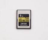 Lexar 1TB Professional GOLD CFexpress 4.0 Type A Memory Card (Used)