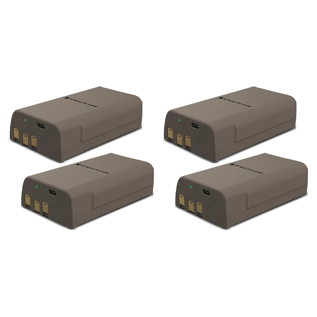 Stealth Cam FieldMax Max-Pak Lithium Battery Cartridge (4-Pack) with Memory Card Reader Bundle