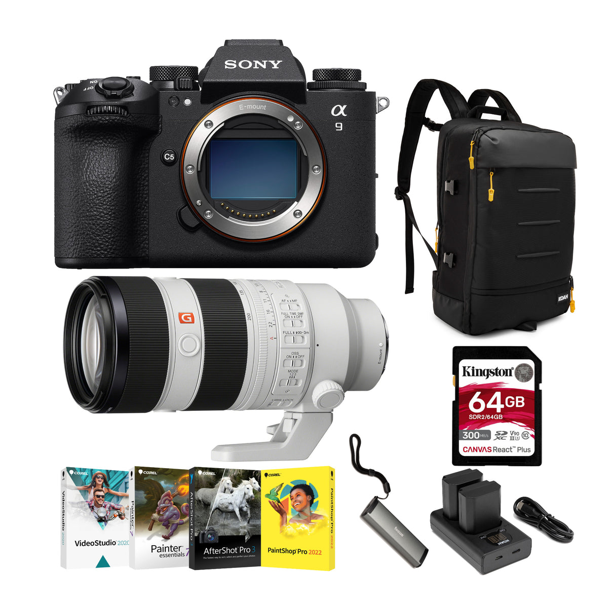 Sony a9 III Mirrorless Camera with FE 70-200mm f/2.8 GM OSS II Lens Bundle