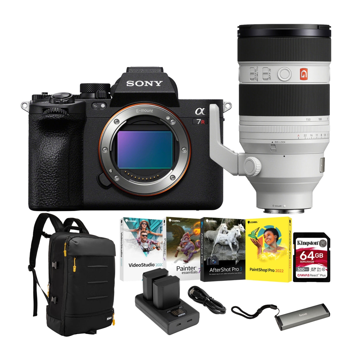 Sony a7R V Mirrorless Camera with Sony FE 50-150mm f/2 GM Lens Bundle